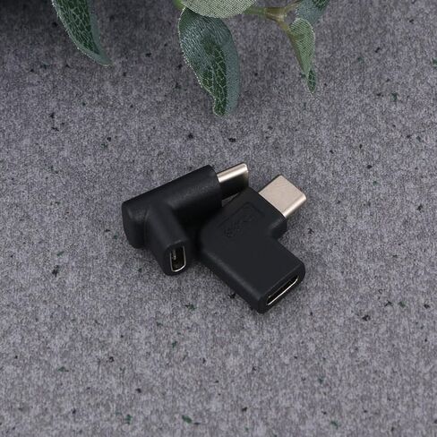 2pcs USB C Adapter Male to Female Right Angle Extender for Phones in Kuwait