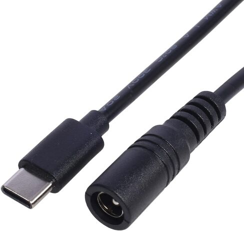 5.5x2.1 Female to Male Cable 5521 Power Cable Conector 5.5x2.1 Adapter USB Type C Converter in Kuwait