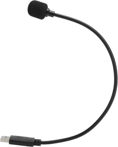 Mini USB Microphone for PC Laptop, Plug and Play External Mic 7 OS X, Portable Condenser Voice Recorder for Online Meeting Gaming Streaming in Kuwait