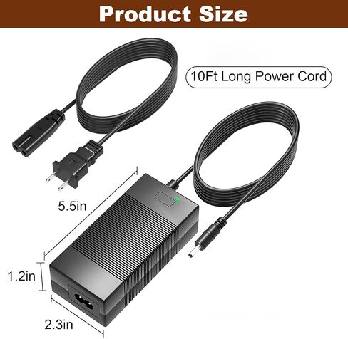 42V Charger for 5TH Wheel 36V Lithium-ion Battery Compatible with 5TH Wheel ES09/ V20 Pro/ V30 Pro / M1/5LCHM11U Power Adapter Cord in Kuwait