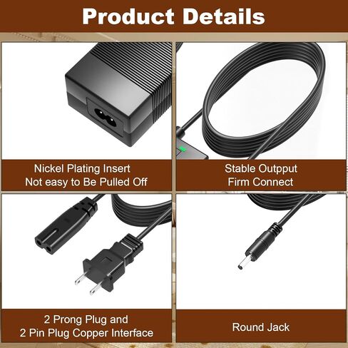 42V Charger for 5TH Wheel 36V Lithium-ion Battery Compatible with 5TH Wheel ES09/ V20 Pro/ V30 Pro / M1/5LCHM11U Power Adapter Cord in Kuwait