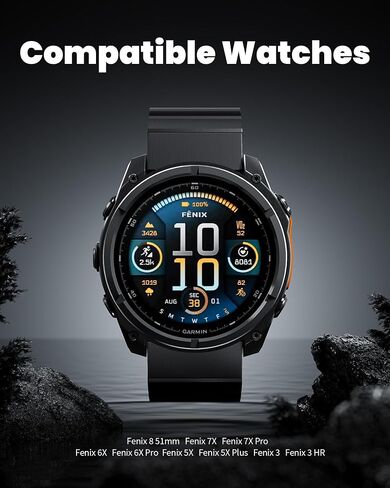 LULULOOK Titanium Watch Band for Garmin Fenix 9/9 Pro/8/8 Pro/7X/6X 51mm in Saudi Arabia