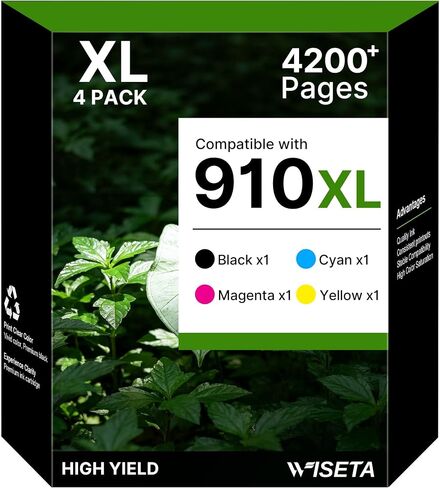 910XL Ink Cartridges for HP Printers Replacement for HP Ink 910 Black Color in Kuwait