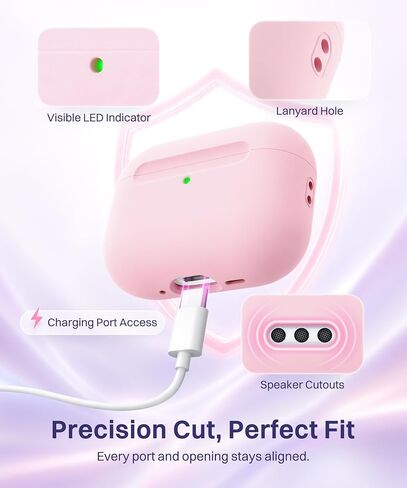 حافظة GolbinBox لسماعات AirPods Pro 3، متوافقة مع MagSafe، باللون الوردي in Kuwait