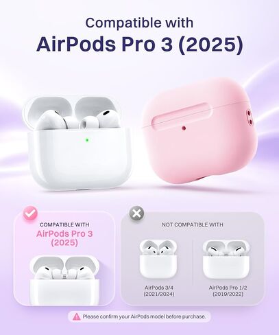 حافظة GolbinBox لسماعات AirPods Pro 3، متوافقة مع MagSafe، باللون الوردي in Kuwait