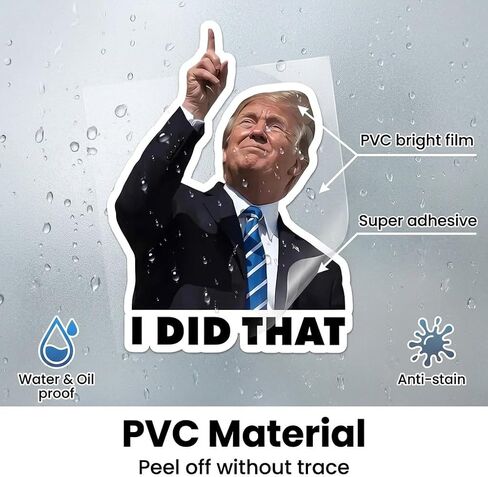 I Did that Political Stickers, 100 Pcs Funny Humor Decals, 3 Inch Large Waterproof Vinyl Stickers for Laptop, Car, Water Bottle, Notebook - Adult Novelty Gag Gift Pack (100 Count) in Kuwait