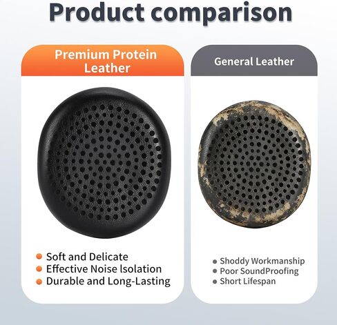 Lukvcoe Earpads for Logitech H800, Protein Leather Black in Saudi Arabia