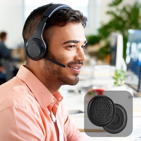 Lukvcoe Earpads for Logitech H800, Protein Leather Black in Saudi Arabia