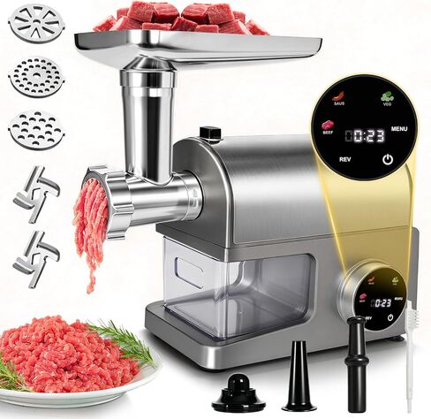 4-IN-1 Electric Meat Grinders for Home Use with Touchscreen for Sausage in Saudi Arabia