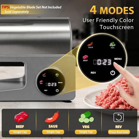4-IN-1 Electric Meat Grinders for Home Use with Touchscreen for Sausage in Saudi Arabia