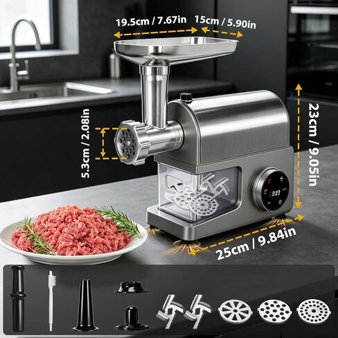 4-IN-1 Electric Meat Grinders for Home Use with Touchscreen for Sausage in Saudi Arabia