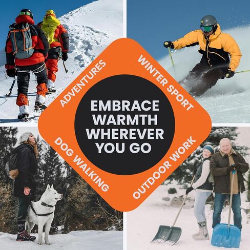 Hand Warmers Variety Set - 70 Count Ultimate Value Pack – 10 XL Body Warmers, 10 Pairs Hand Warmers, 20 Pairs Toe Warmers with Adhesive – Air Activated Heat Packs for Cold Weather and Outdoors in Saudi Arabia