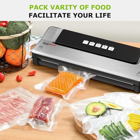 Bonsenkitchen Vacuum Sealer Machine + 2 Rolls of 11" x 50 ft Vacuum Sealer Bags in Saudi Arabia