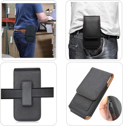 for RAZ Memory Cell Phone 2024 2025 / Jitterbug smart4 / Jitterbug smart3 Case, Wallet Case with Belt Clip and Card Holder & Magnetic Closure for Cricket Outlast 5G / AT&T Motivate Pro 5G in Saudi Arabia
