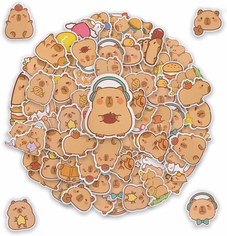 200pcs Capybara Stickers Vinyl Waterproof in Saudi Arabia