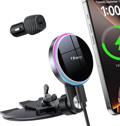 1Zero for MagSafe CD Car Mount Charger, 7.5W Fast Charging for iPhone in Kuwait