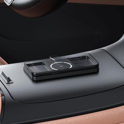25W Wireless Charger Car Magnetic Charging Pad Fast Wireless Phone Charger Mat Cell Phone Cordless Pad Compatible with iPhone 17/16(25W)/15/14/13/12(7.5W) (S21MAG) in Kuwait