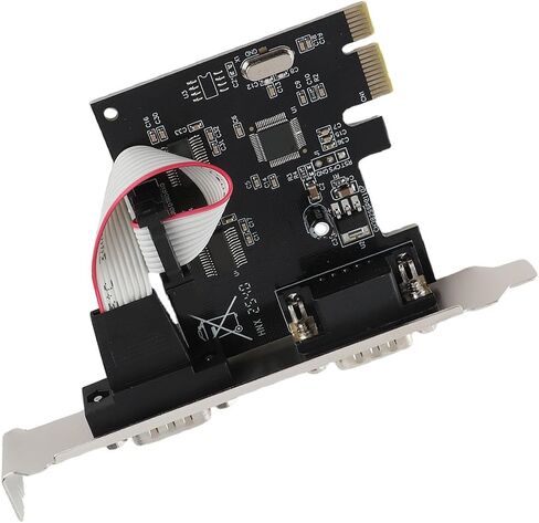 Chrees PCIe Serial Port Card, 2 Port RS232 DB9 Full Size Bracket in Kuwait
