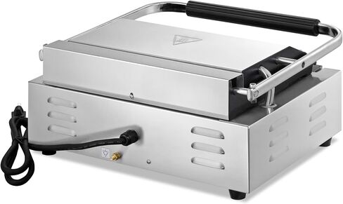 KWS KitchenWare Station PFM-17 1700W Electric Panini Press Maker with Grooved Top & Smooth Bottom Sandwich Toasting Grill – 13.5″ X 9.25″ Cooking Surface in Saudi Arabia