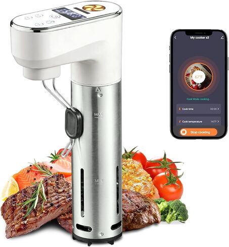 طباخ OUTOHOME WiFi Sous Vide، آلة دقيقة Sous Vide بقدرة 1300 وات in Kuwait