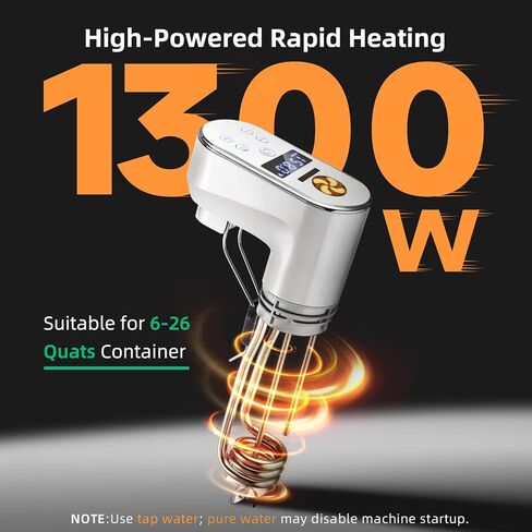 طباخ OUTOHOME WiFi Sous Vide، آلة دقيقة Sous Vide بقدرة 1300 وات in Kuwait