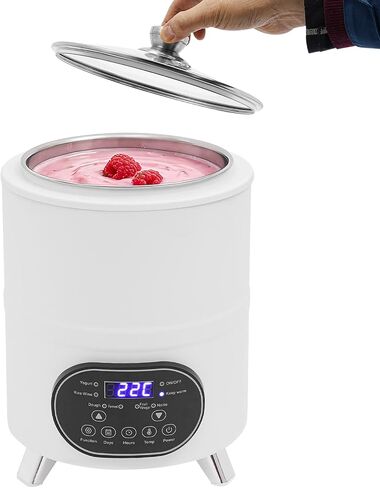 8L Large Capacity Yogurt Maker Machine, Greek Yogurt Maker with Adjustable Temp & 0-9 Day Timer, 304 Stainless Steel Multi-Fermenter for Yogurt, Natto, Rice Wine, Fruit Vinegar in Saudi Arabia