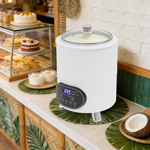 8L Large Capacity Yogurt Maker Machine, Greek Yogurt Maker with Adjustable Temp & 0-9 Day Timer, 304 Stainless Steel Multi-Fermenter for Yogurt, Natto, Rice Wine, Fruit Vinegar in Saudi Arabia