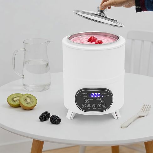 8L Large Capacity Yogurt Maker Machine, Greek Yogurt Maker with Adjustable Temp & 0-9 Day Timer, 304 Stainless Steel Multi-Fermenter for Yogurt, Natto, Rice Wine, Fruit Vinegar in Saudi Arabia