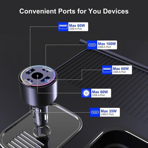 255W USB C Car Charger for Starlink Mini in Saudi Arabia