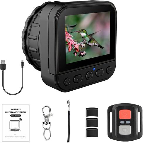 2.4G WiFi Electronic Eyepiece Camera Universal Eyepiece Adapter with 2.8 Inch Display Screen in Kuwait