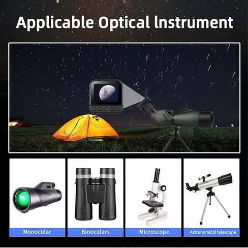 2.4G WiFi Electronic Eyepiece Camera Universal Eyepiece Adapter with 2.8 Inch Display Screen in Kuwait