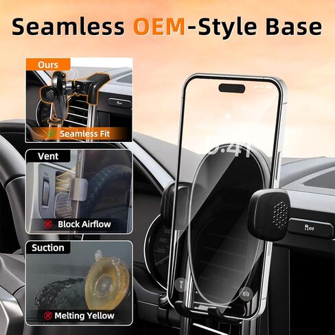 Phone Mount for Ford F150 (2015-2020) / F250 F350 F450 (2017-2021), 360° Adjustable Dashboard Phone Holder, Hands-Free Car Smartphone Mount for iPhone, Google & Android, Cellphone Cradle, Car Gifts in Saudi Arabia