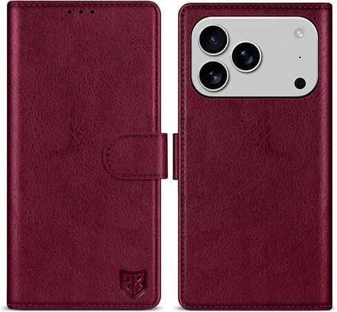ZZXX for iPhone 18 Pro Max/17 Pro Max Wallet Case Magnetic Closure,Brown in Saudi Arabia