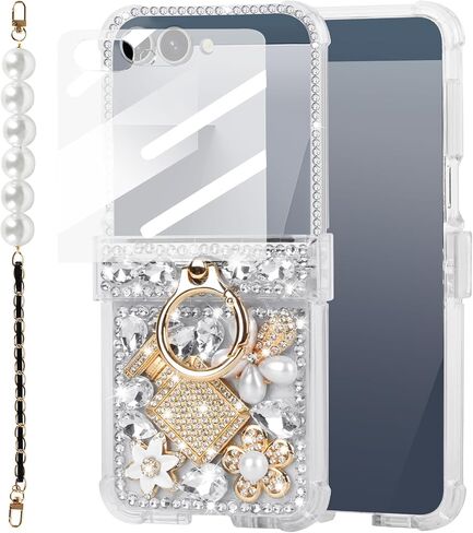 Case for Samsung Galaxy Z Flip 8 Crystal Diamond Bling in Saudi Arabia