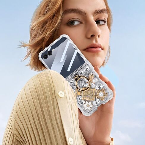 Case for Samsung Galaxy Z Flip 8 Crystal Diamond Bling in Saudi Arabia