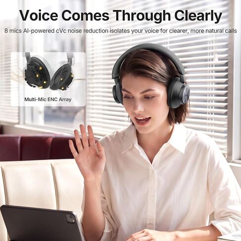 EarFun Wave Pro X Hybrid ANC Wireless Over Ear Headphones, aptX Lossless in Saudi Arabia