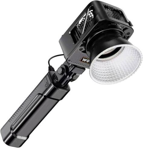 150W COB Video Light with Battery Handle, 11.4 X 8.2 X 7 Cm in Kuwait