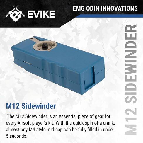 Evike Airsoft - EMG Odin Innovations Sidewinder Airsoft BB Speed Loader (Color: M12 - Drama-Free Blue) in Saudi Arabia