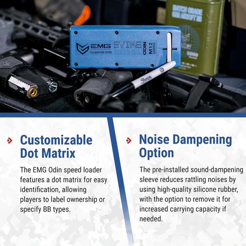 Evike Airsoft - EMG Odin Innovations Sidewinder Airsoft BB Speed Loader (Color: M12 - Drama-Free Blue) in Saudi Arabia