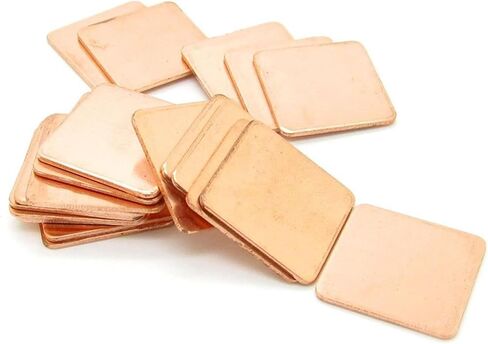 10pcs 15x15x0.3mm DIY Copper Spacer Heat Sink Thermal Pad Cooling Laptop BGA CPU VGA Chip RAM IC Cooler in Saudi Arabia