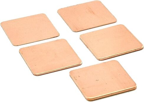 10pcs 15x15x0.6mm DIY Copper Spacer Heat Sink Thermal Pad Cooling Laptop BGA CPU VGA Chip RAM IC Cooler in Saudi Arabia