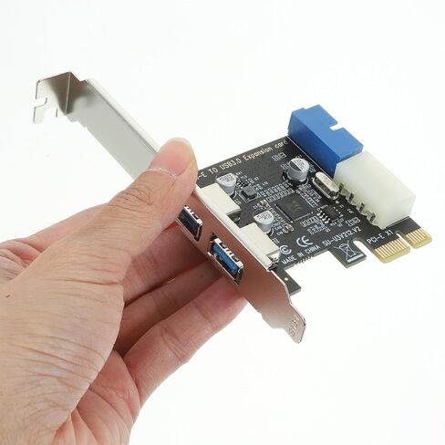 Pci-e to USB 3.0 Expansion Card with 2 Ports 5gb/s Aluminum in Saudi Arabia