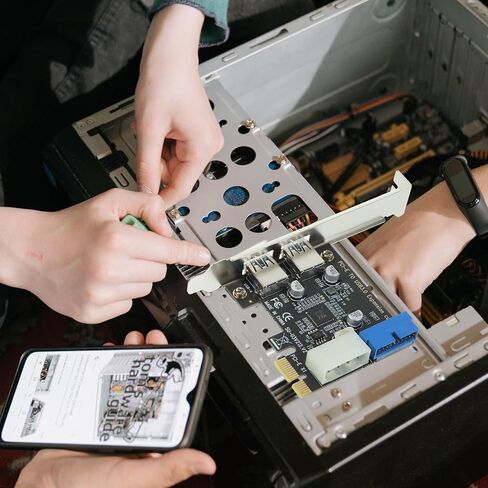 Computer Pci-e USB 3.0 Expansion Card with 2 Ports in Saudi Arabia