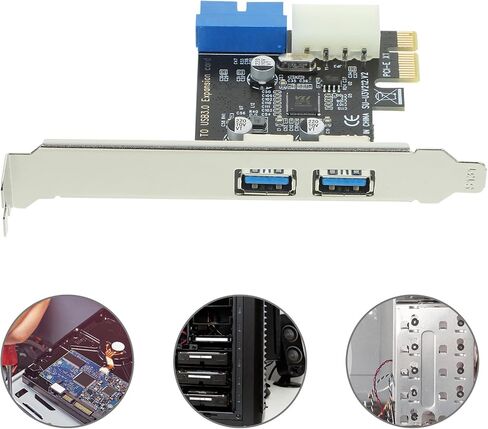 Computer Pci-e USB 3.0 Expansion Card with 2 Ports in Saudi Arabia
