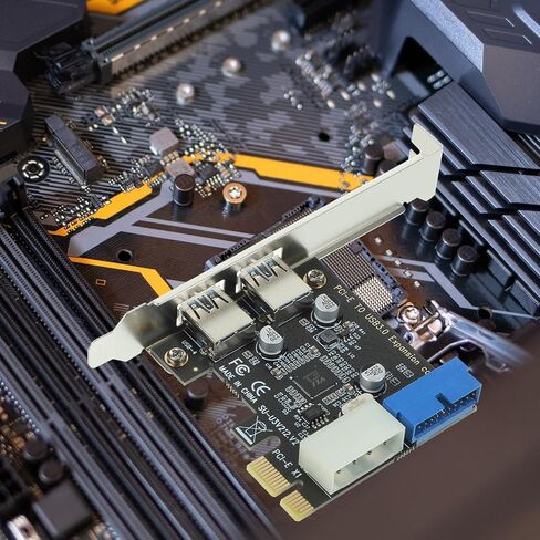 Pci-e USB 3.0 Expansion Card with 2 Ports, 5gb/s Aluminum Alloy in Saudi Arabia