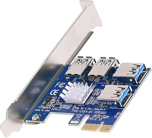 1 Pci-e Adapter to Card USB 4 Copper 3.0 Expansion in Saudi Arabia