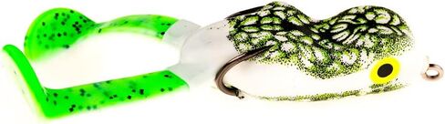 SCUM Frog Big Foot | Weedless Topwater Frog Lures | Powerful Kicking Action | Natural Black Green, 3/8 oz in Kuwait