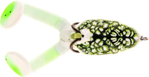 SCUM Frog Big Foot | Weedless Topwater Frog Lures | Powerful Kicking Action | Natural Black Green, 3/8 oz in Kuwait
