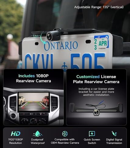 Car Radio Stereo for Toyota Tacoma 2005-2015, Wireless CarPlay Android Auto in Kuwait