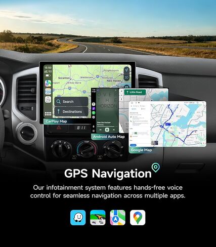Car Radio Stereo for Toyota Tacoma 2005-2015, Wireless CarPlay Android Auto in Kuwait